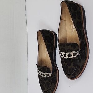 Life Stride Velocity 2.0 Women's Leopard  Black Loafers Size 5M